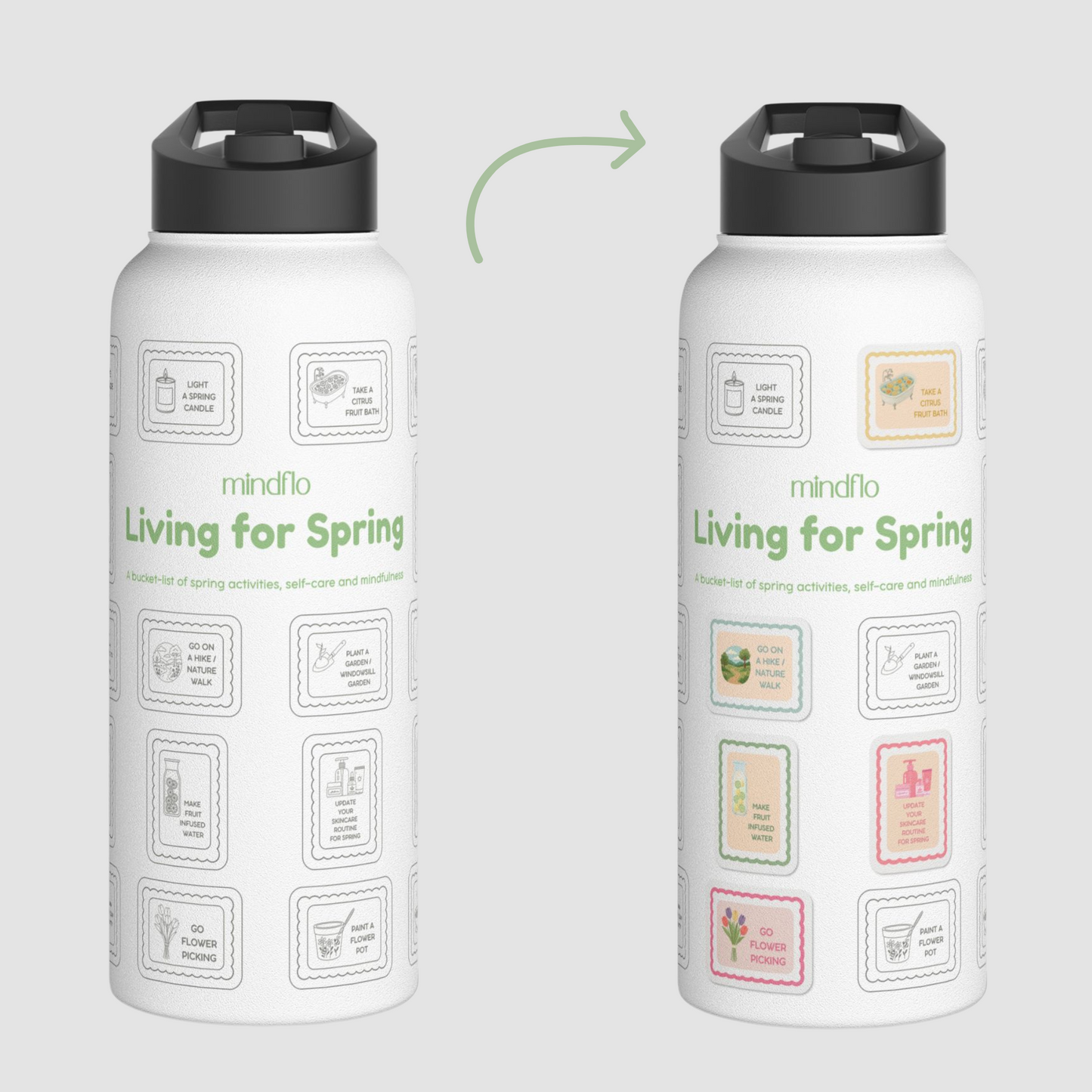 The Spring Self-care & Activities Bucket-list Bottle